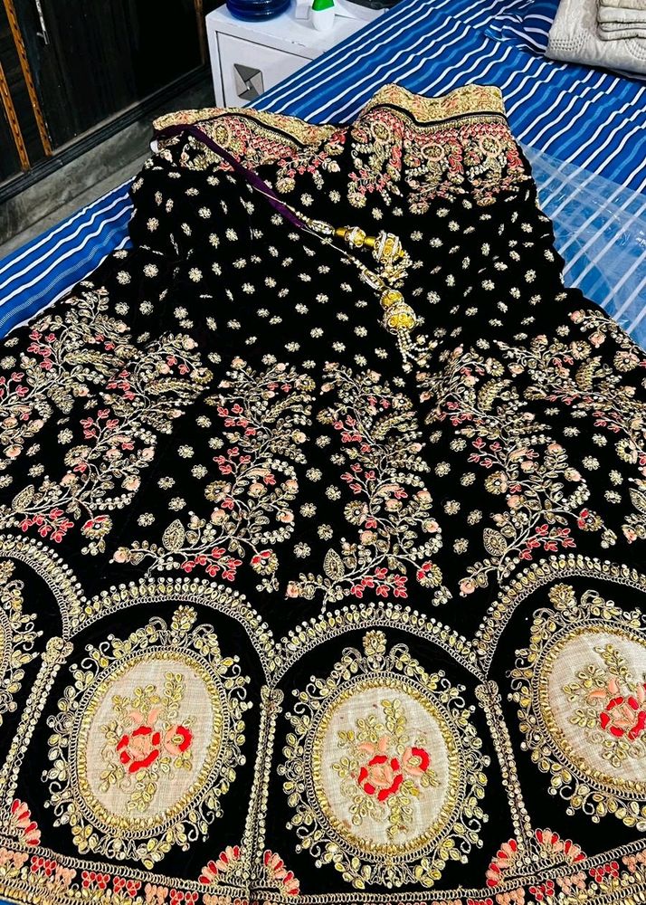 Velvet Heavy Lehenga
