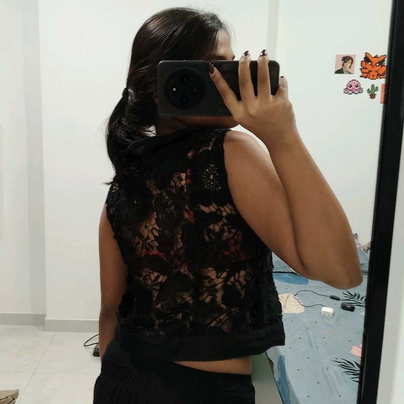 Black Lace Top