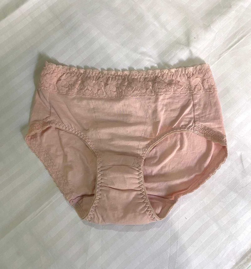 Comfortable Pink Cotton Briefs