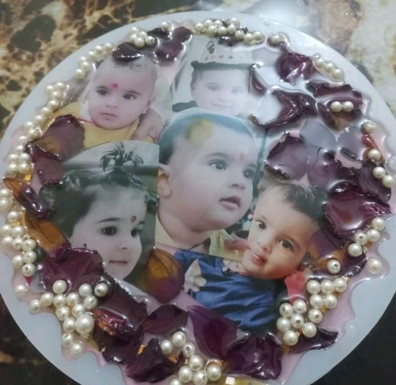 Resin Collage Handmade