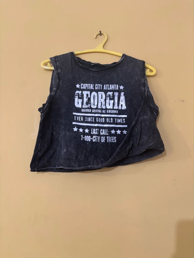 Georgia Graphic Crop Top