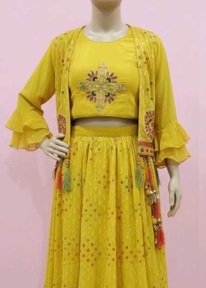 Yellow jacket lengha
