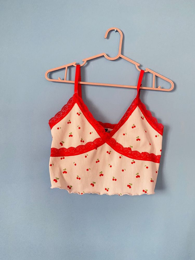 H&amp;M Cherry Top