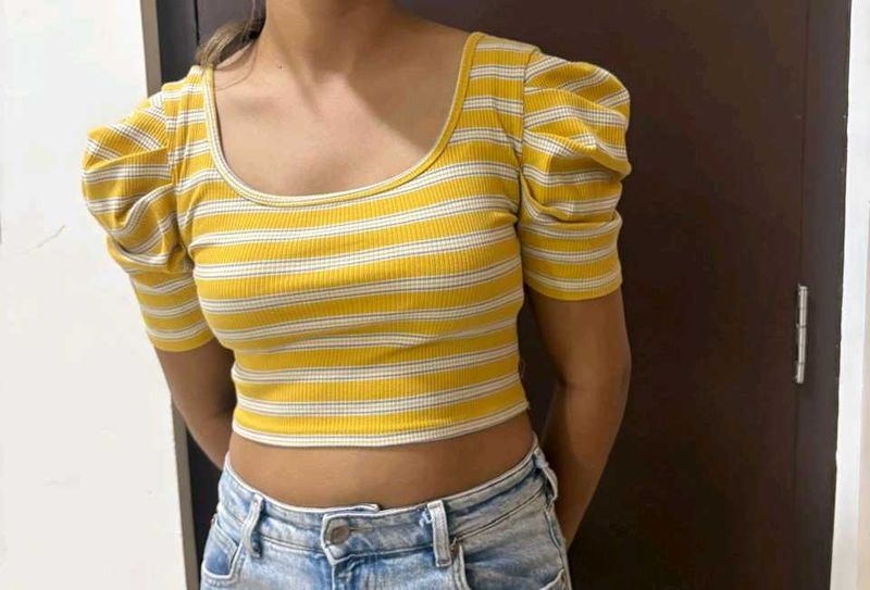 Cute Orange Crop Top