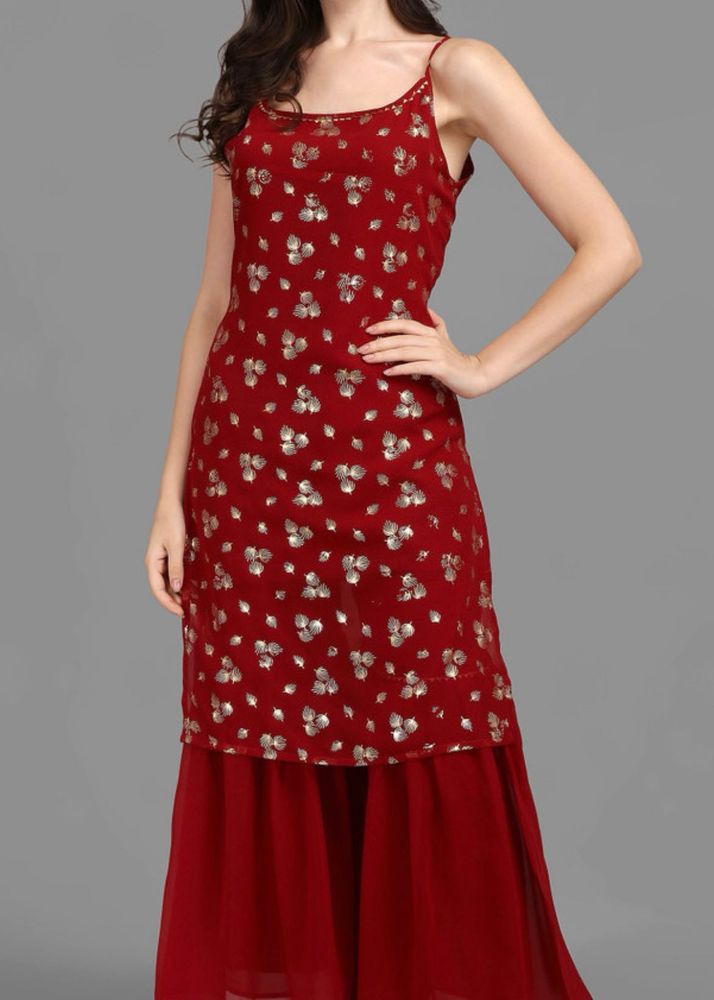 Maroon Kurta Set (Fixed Price)