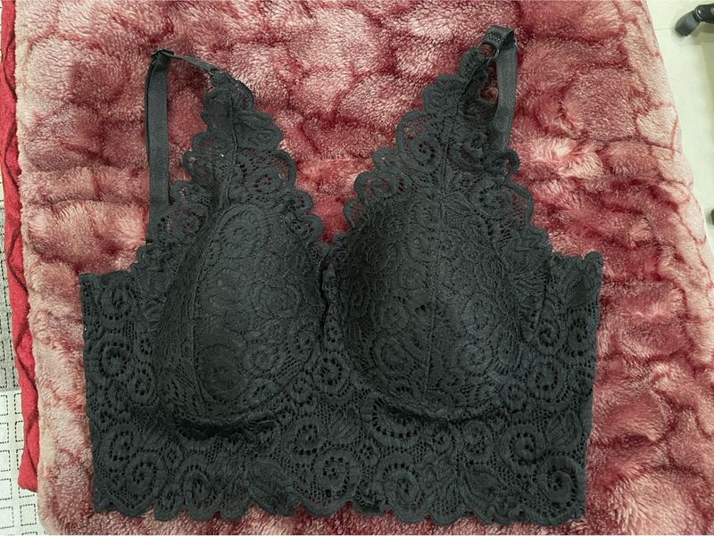 Lace Padded Wire Free Bralette