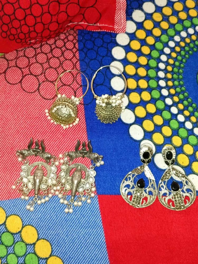 3 Pairs Earrings