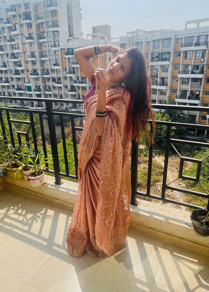 Amazing saree in brown colour