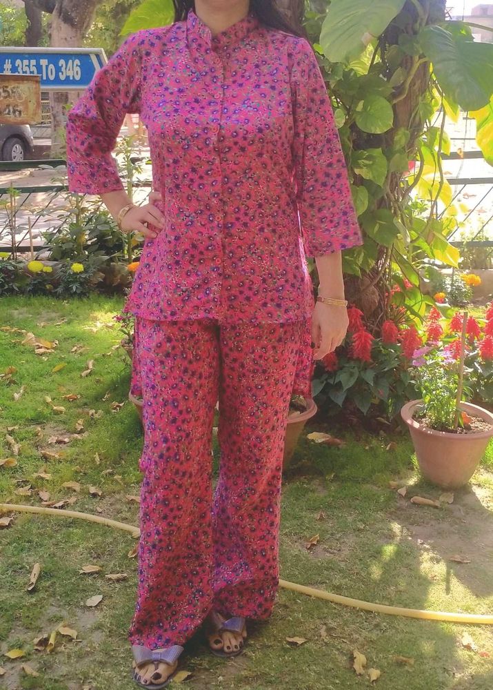 Pink High Low Coord Set