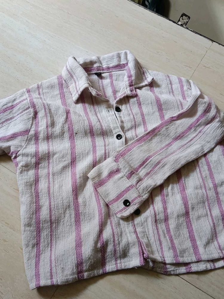 Striped Button-Down Shirt