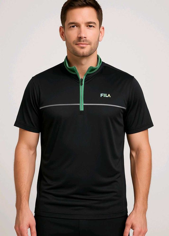 FILA Men&#39;s Active Half-Zip Polo Shirt