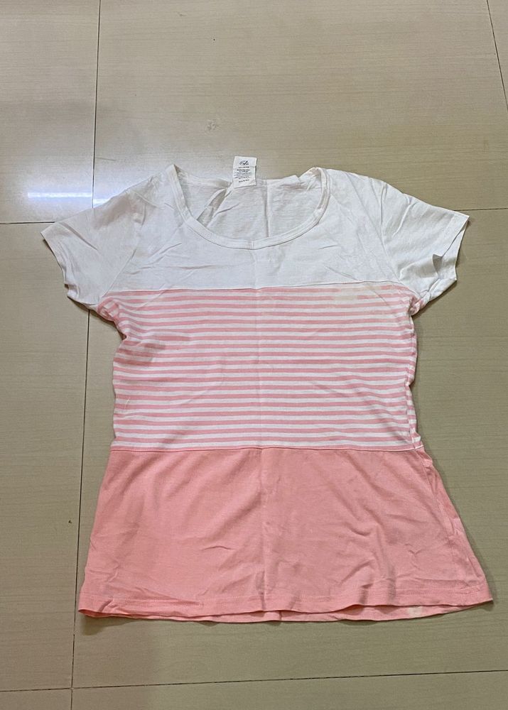 Pink Striped T-Shirt