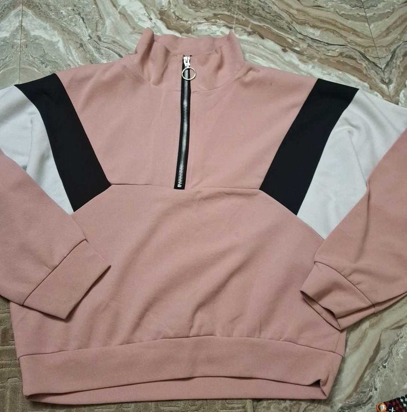 Color Block Pullover Sweatshirt