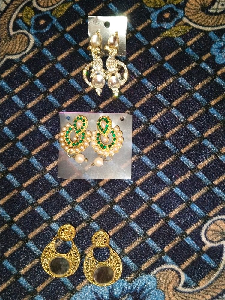 3 pcs Earring Combo