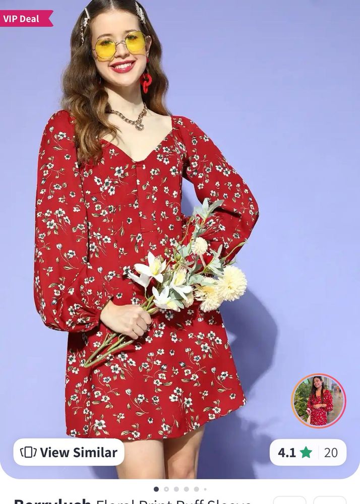 Berrylush Floral Mini Dress