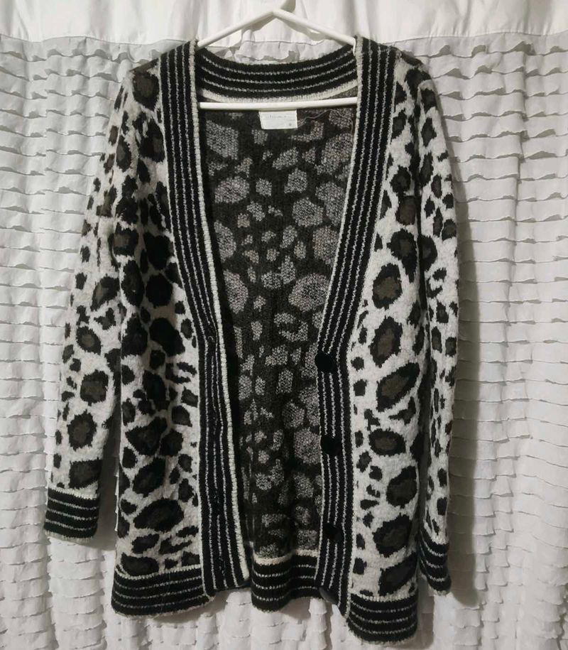 Leopard Print Cardigan