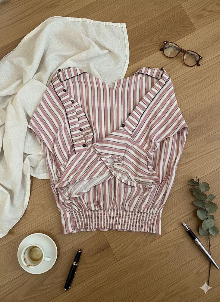 Striped Blouse - Stylish &amp; Comfy