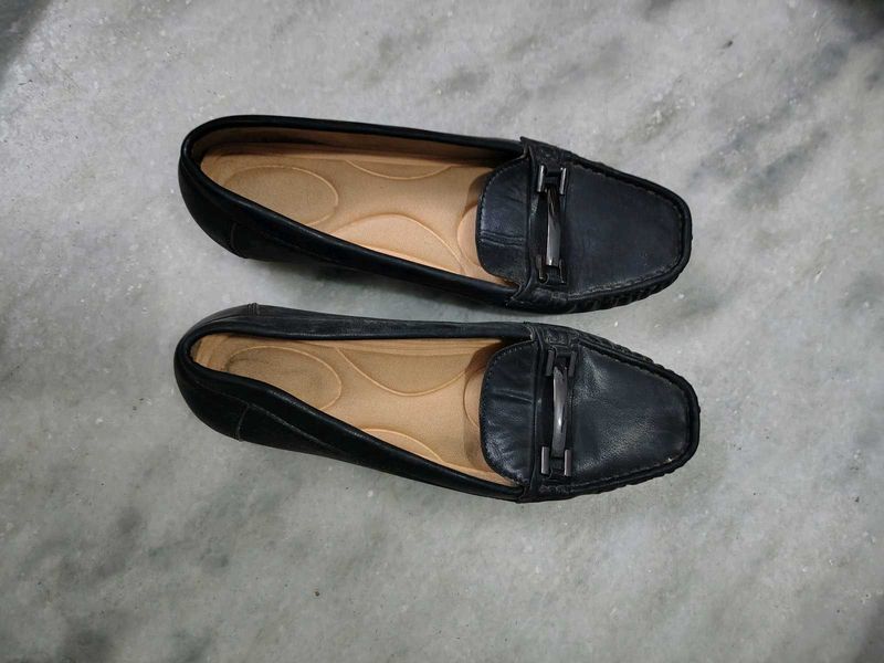 Black Leather Loafers