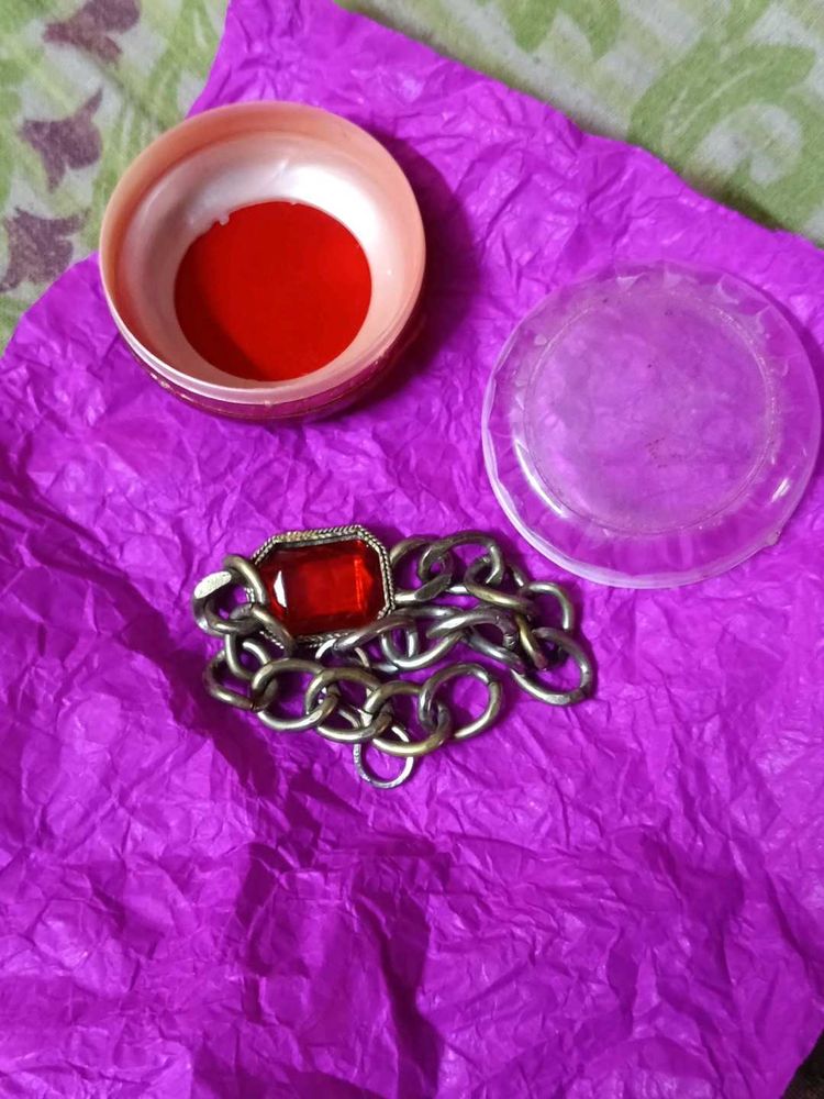 Original Ruby stone Silver Bracelet