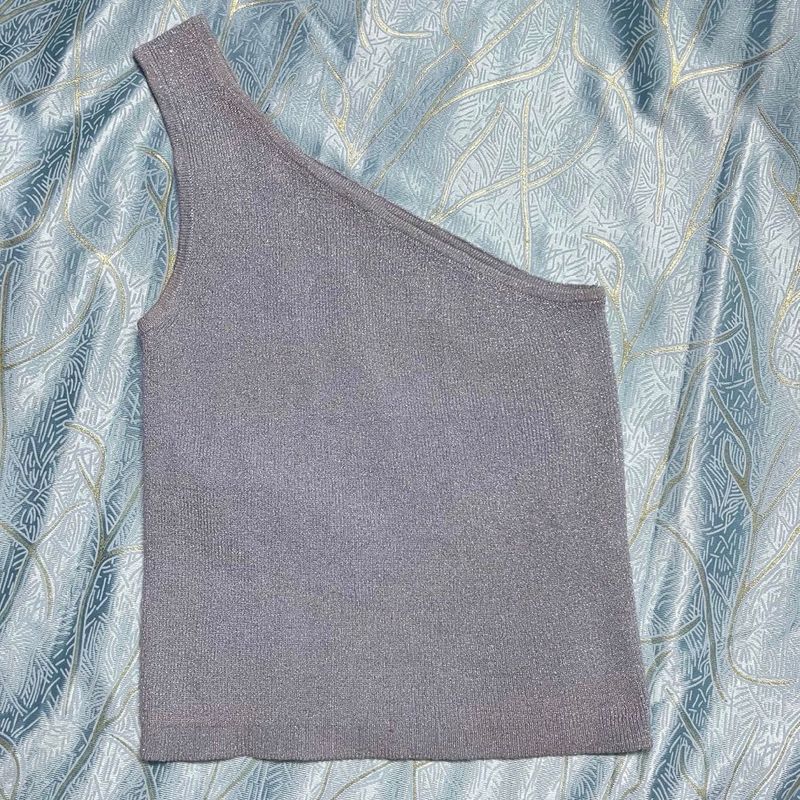 One-Shoulder Knit Top