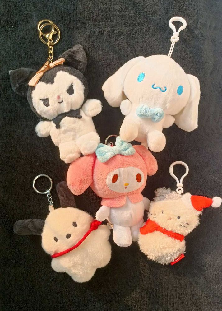 Sanrio Plush Keychain Lot