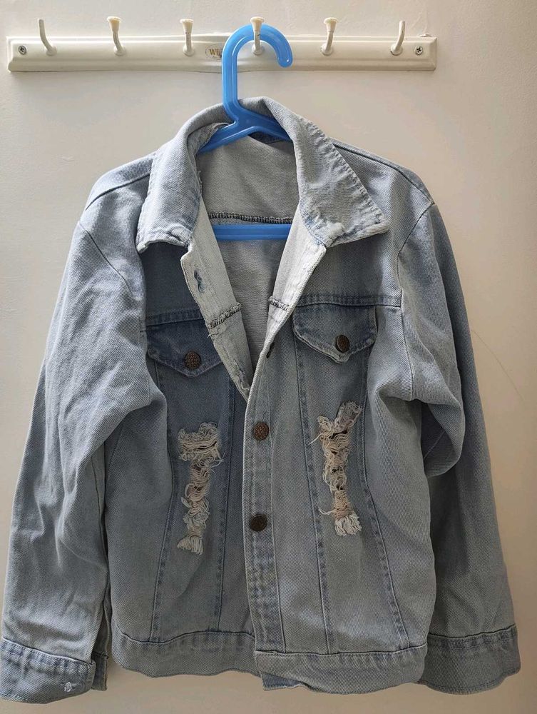 Distressed Denim Jacket