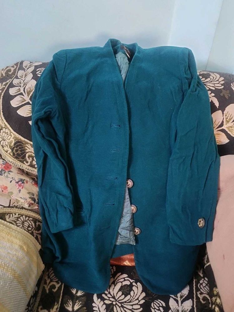 Elegant Teal Coat
