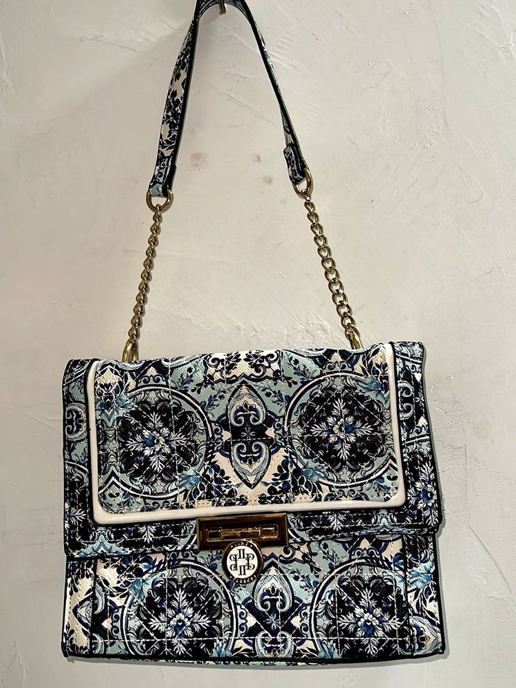 Lino Perros Floral printed structured Shoulder Bag