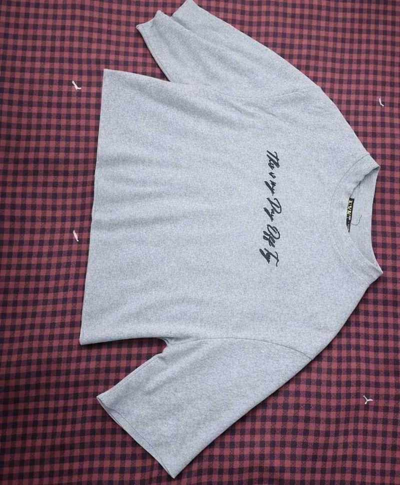 Gray Graphic Long Sleeve Tee