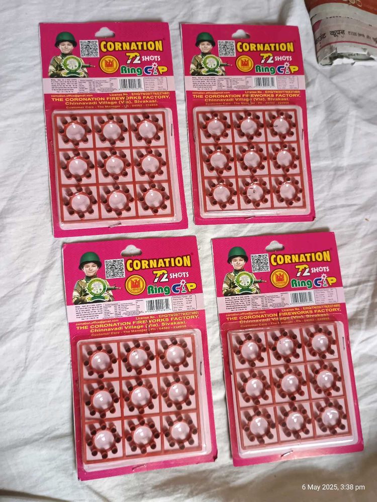 8 Shot Ring Caps for Cap Gun – 4 Pack,
