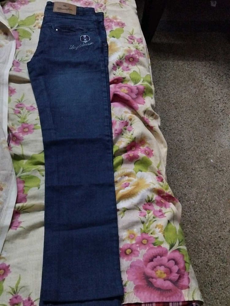 Dark Blue Denim Jeans