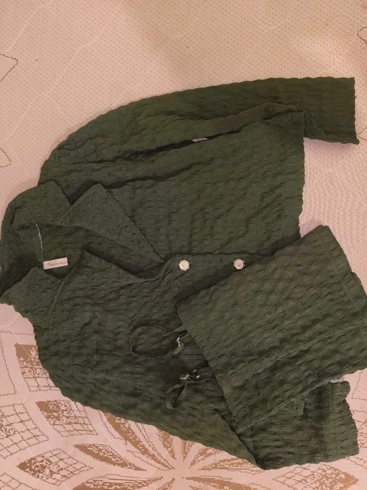 Green Co-ords Top With Inner