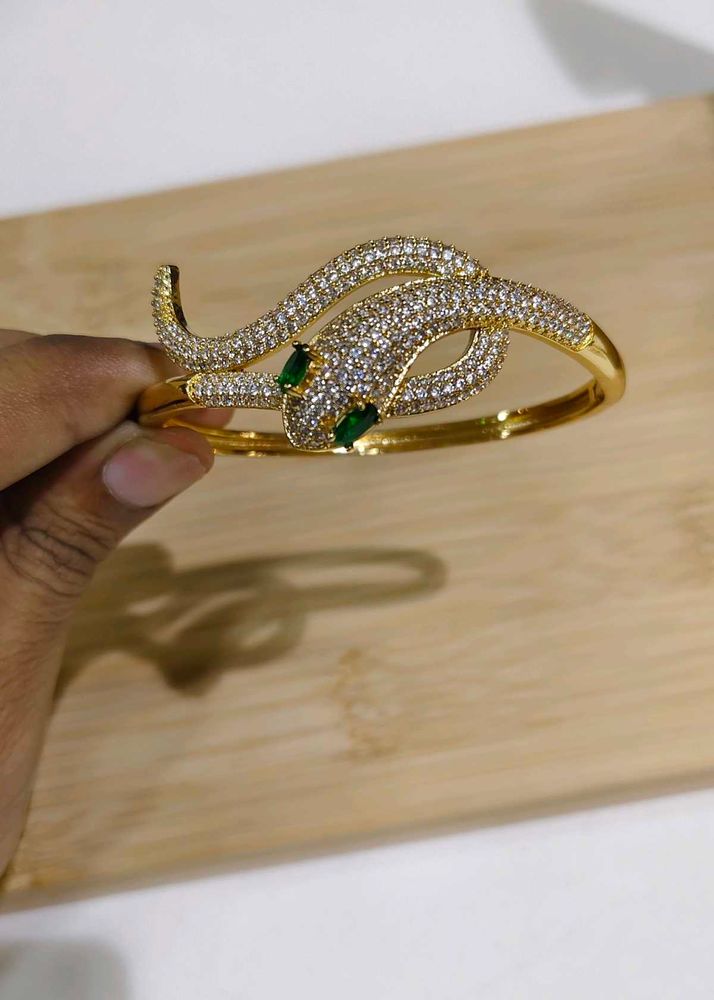 Vintage snake Bracelet ,Ring Combo 18k gold fill