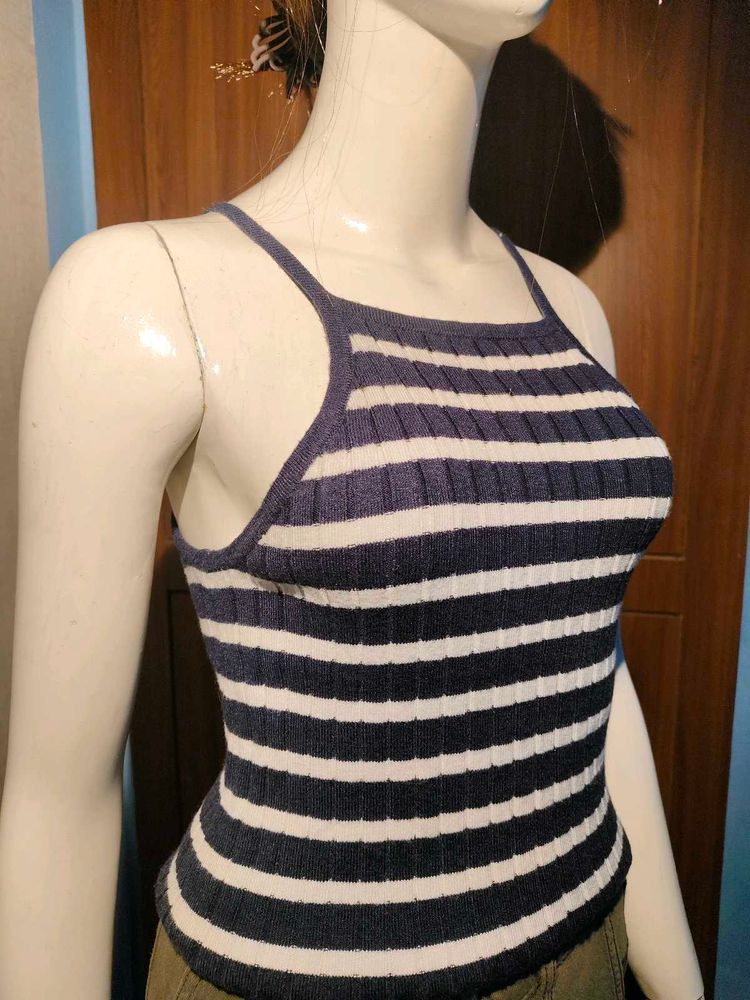 Striped Knit Tank Top