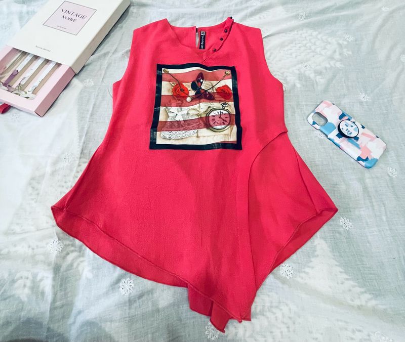 Pink Sleeveless Top