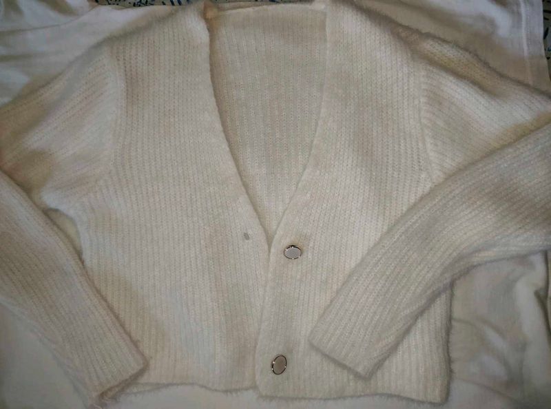 Cozy Cream white Cardigan