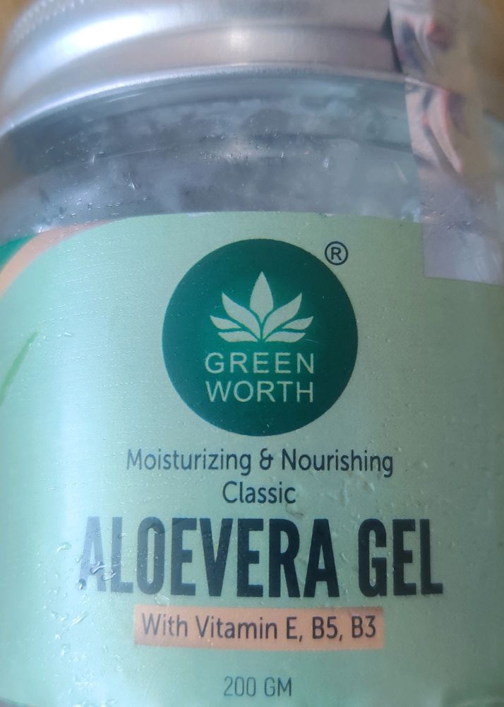Aloevera Gel With Vitamin E, B5, B3 (Sealed)