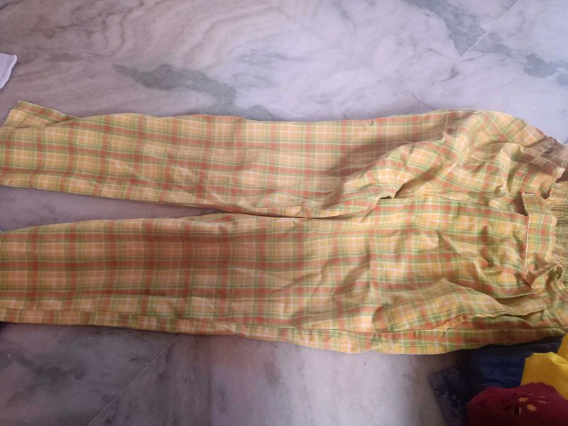 Checked Pants