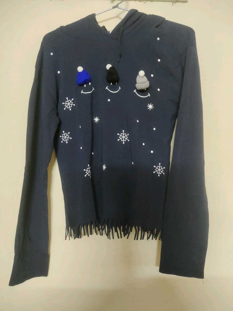 Cute Navy Hoodie