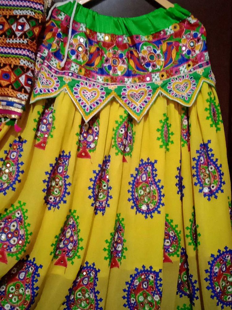 Garba Choli Yellow