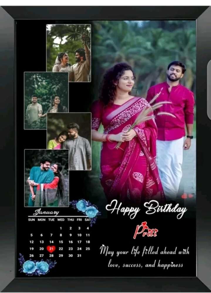 Customized Romantic Birthday Photo Frame –