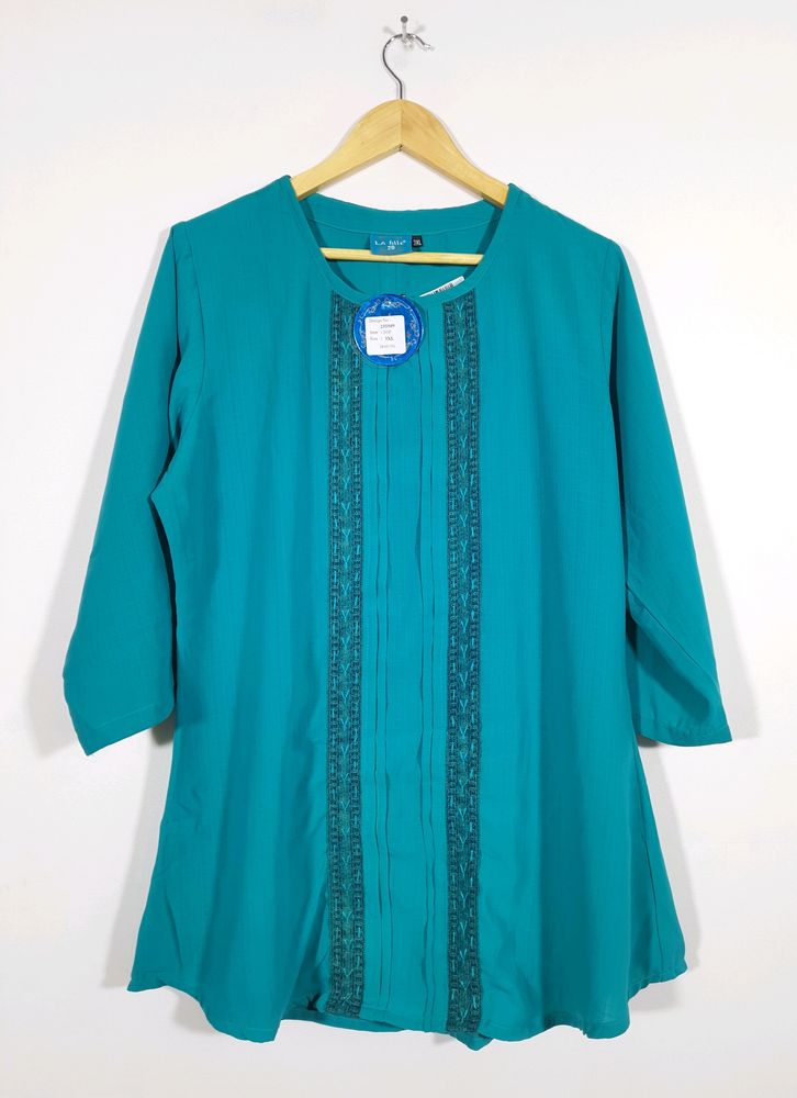 Teal Blue Top For Women | Bust 42 | Length 31