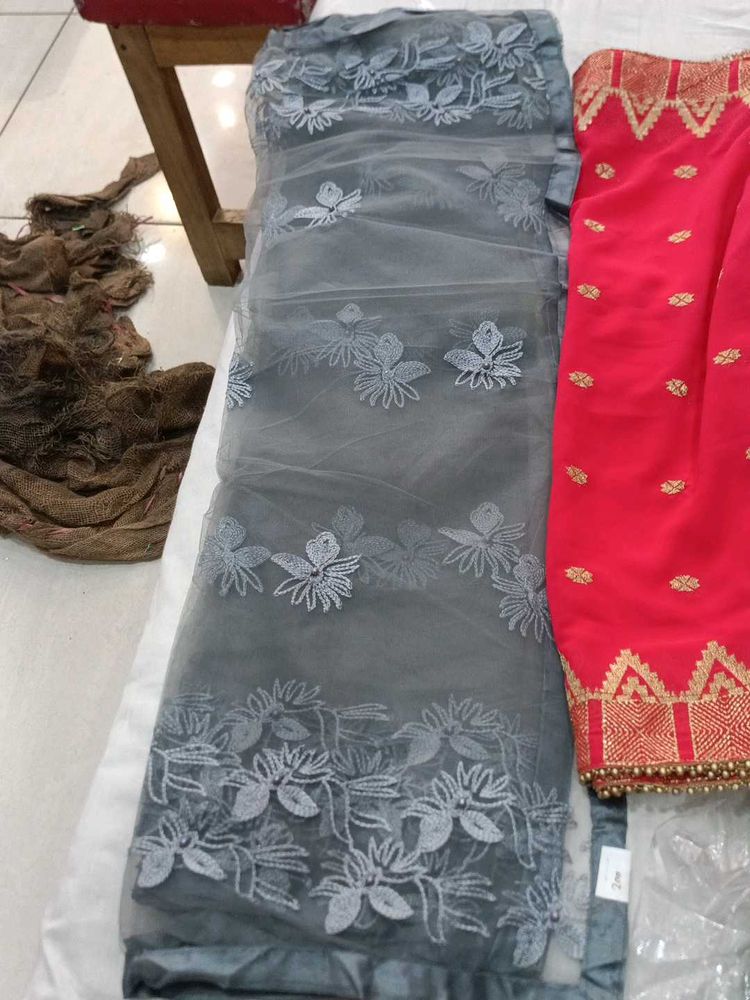 Grey Stoles And Dupatta