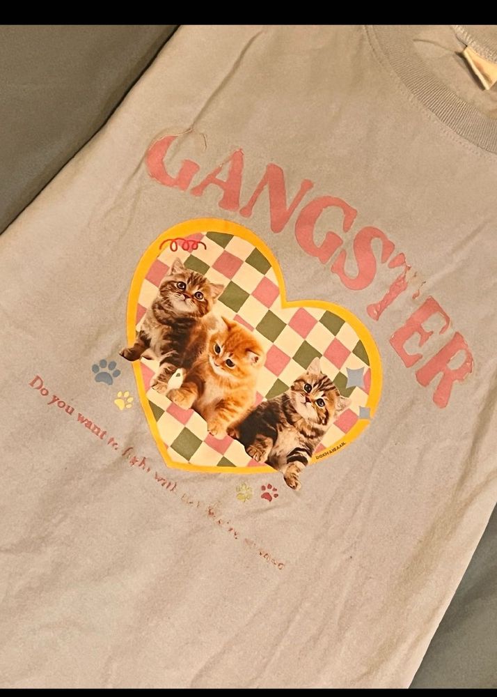 tshirt + cropped top combo