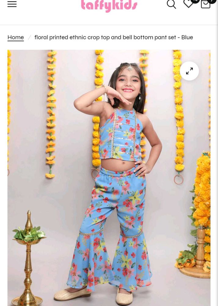 Crop And Sharara Set