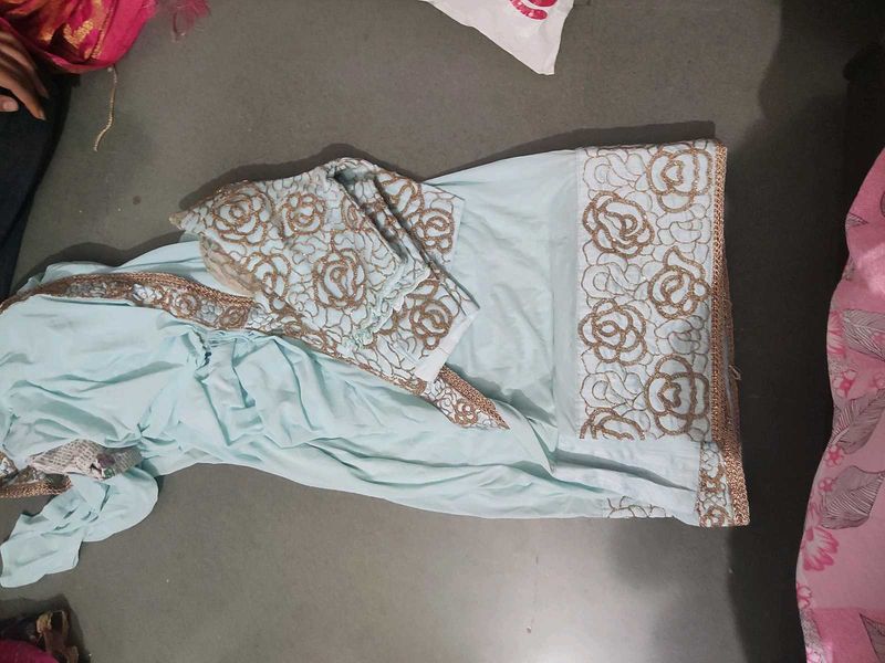 Elegant Embroidered Ready To Wear Saree