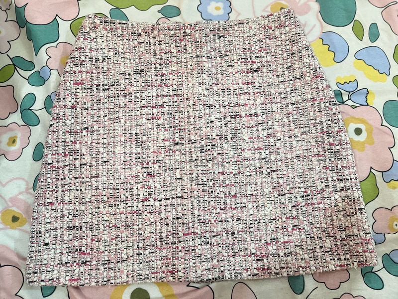 Korean Tweed Mini Skirt