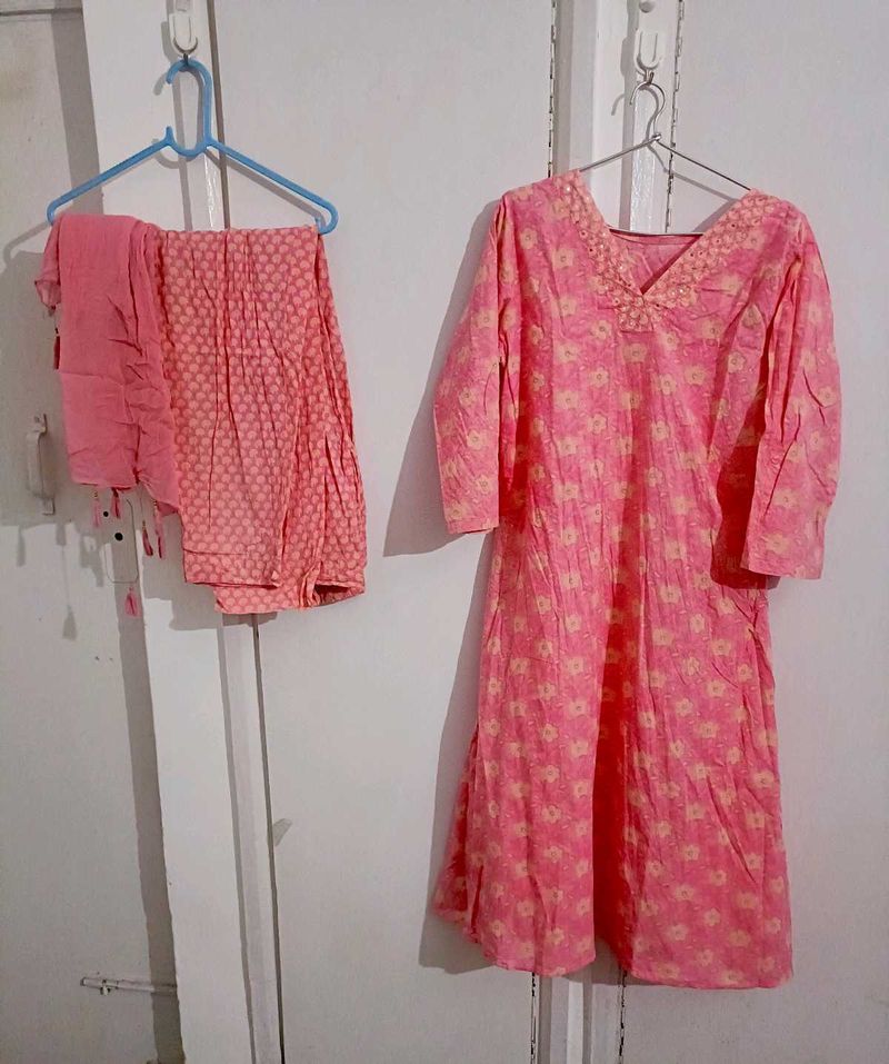 Pretty Pink Kurta Set