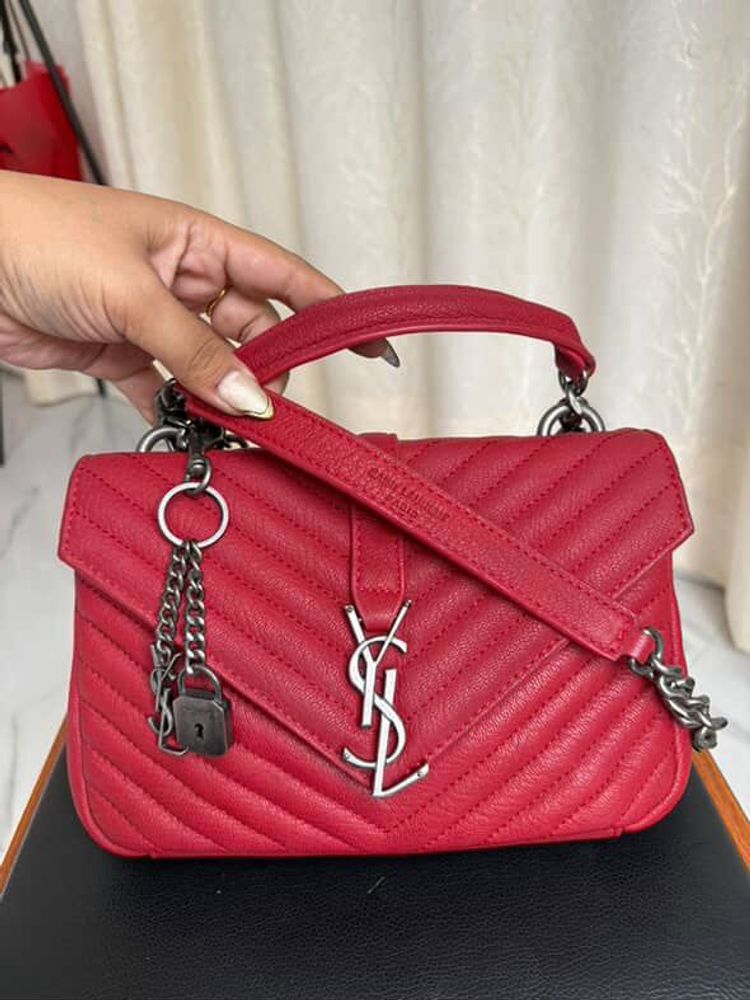 YSL Red Handbag