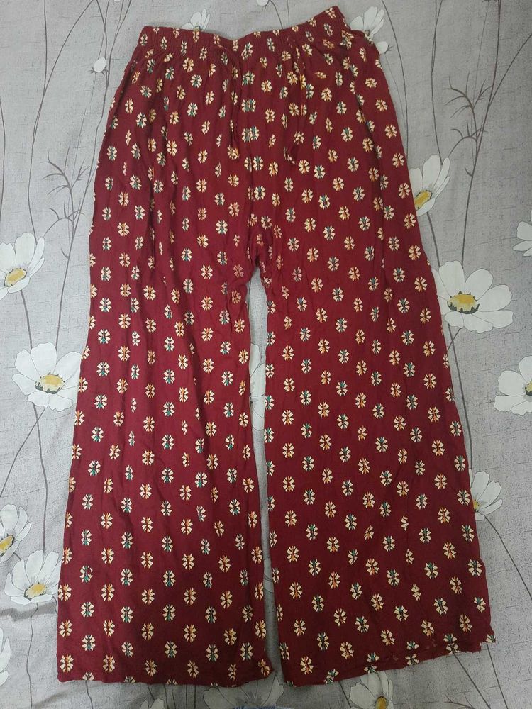Maroon palazzo..